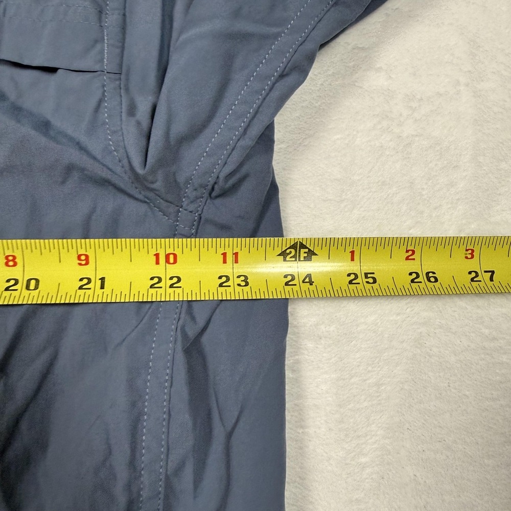 REI Co-op Shirt Mens XL Blue Nylon Short Sleeve Hiking Travel Outdoor Button Up - Picture 7 of 9